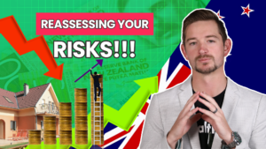 A man with a mysterious facial expression with text next to him "reassessing your risks!!!"