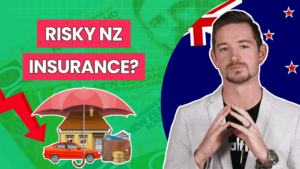 Andy Turner thinking with text next to him "risky nz insurance?"