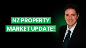 A man smiling with text next to him "nz property market update"