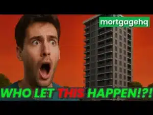 A man looking shocked with text on screen "Who let this happen?", indicating this video is about Auckland zoning laws